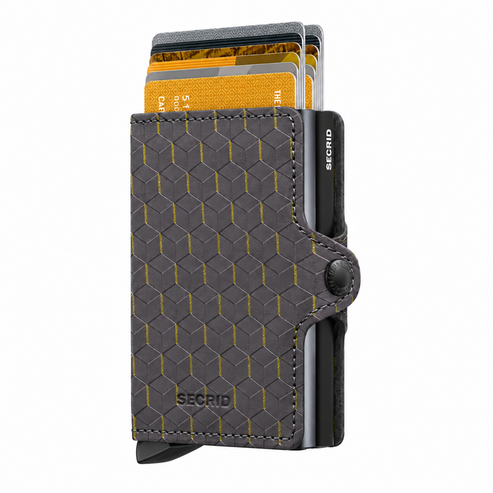 Secrid Twin Wallet Optical Grey-Yellow