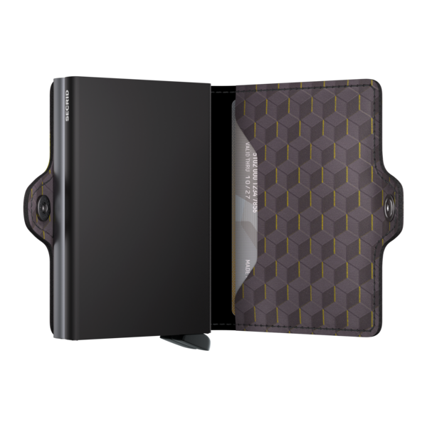 Secrid Twin Wallet Optical Grey-Yellow