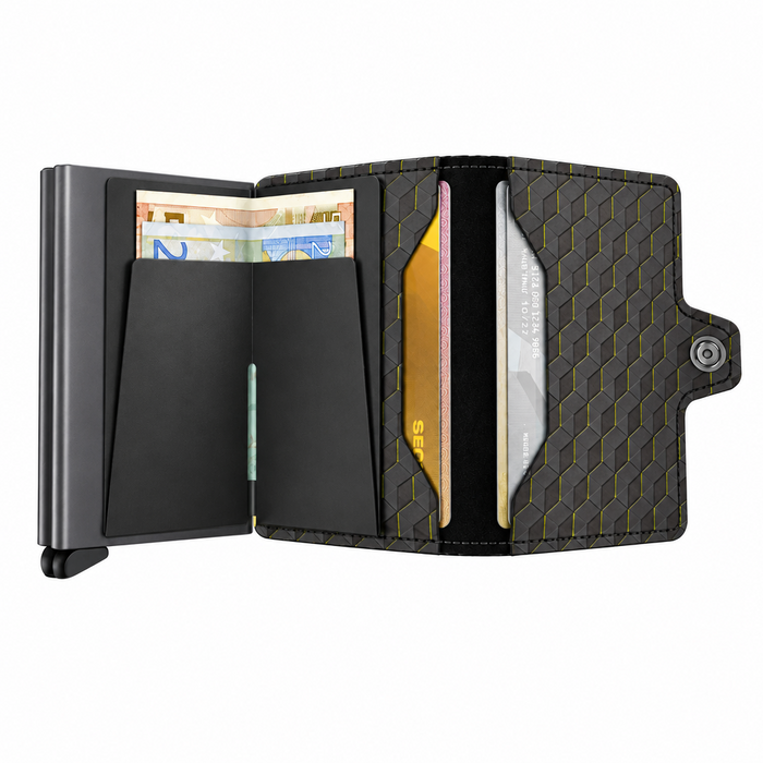 Secrid Twin Wallet Optical Grey-Yellow