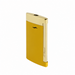 Ultra thin S. T. Dupont Slim 7 pocket-torch lighter, featuring a smooth and vibrant honey-yellow lacquer body and polished gold-toned accents and striker. A premium torch-flame lighter, perfect for cigar smoking. Model 027775