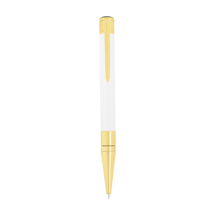 S. T. Dupont D-Initial Ballpoint Pen-White/Gold