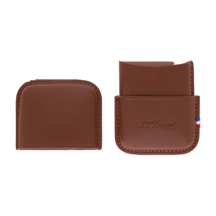 S.T. Dupont Line 2 Leather Lighter Case-Brown