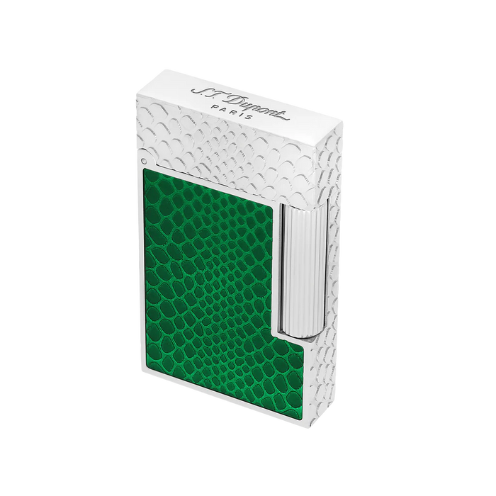 S.T. Dupont Ligne 2 Lighter-Snake Skin Green