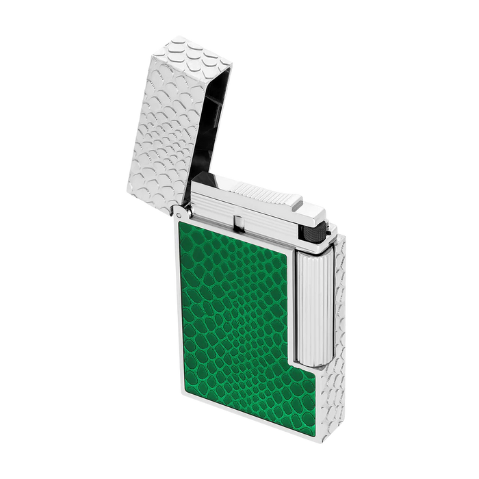 S.T. Dupont Ligne 2 Lighter-Snake Skin Green