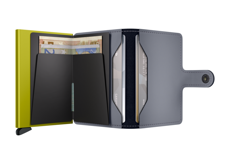 Secrid Slim Wallet Matte Grey-Lime