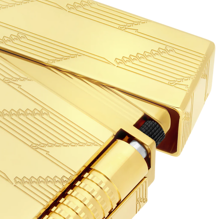 S.T. Dupont Le Grand 1872 Guilloche Monogram Lighter-Gold