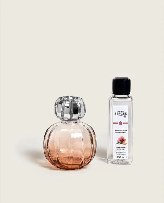 Maison Berger Corali Coral Pink Set with 250ml (8.5oz) Velvet of Orient Fragrance