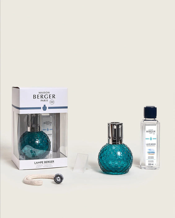 Maison Berger Disco Green Teal Set with 250ml (8.5oz) Ocean Breeze Fragrance