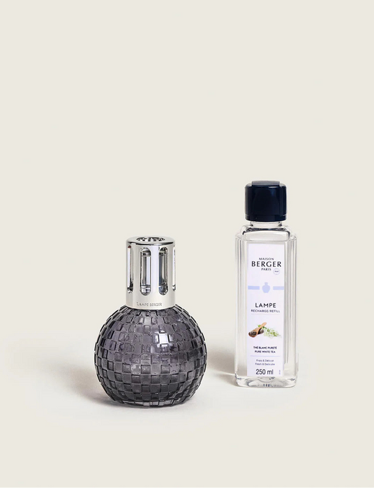 Maison Berger Disco Grey Set with 250ml (8.5oz) Pure White Tea Fragrance