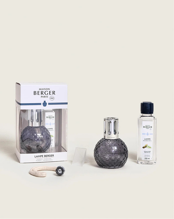 Maison Berger Disco Grey Set with 250ml (8.5oz) Pure White Tea Fragrance