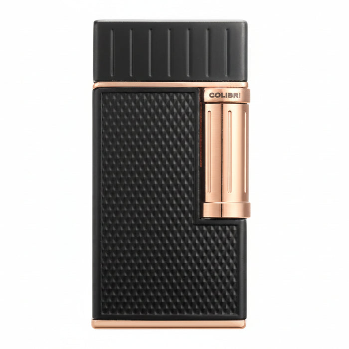 Colibri Julius Cigar Lighter-Black/Rose Gold