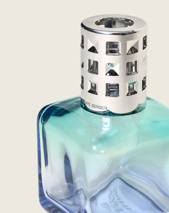 Maison Berger Cube Turquoise/Blue Set with 250ml (8.5oz) Ocean Breeze