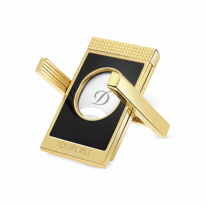 S. T. Dupont Cigar Cutter Stand-Black and Gold