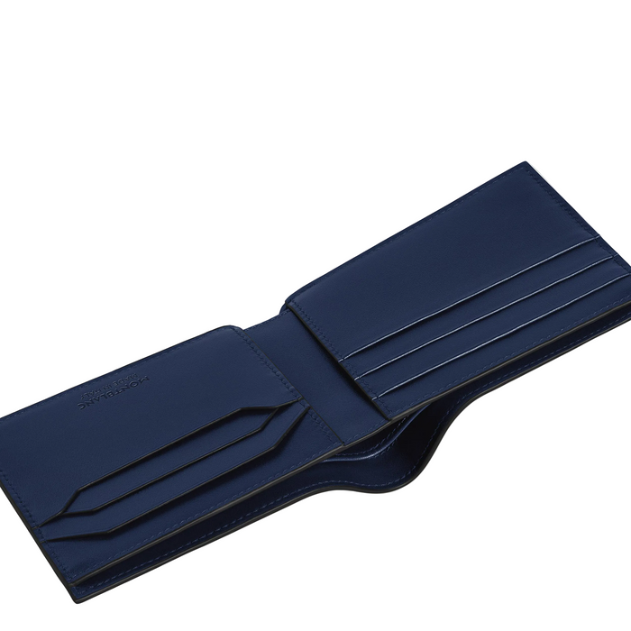 Montblanc Meisterstück 6CC Wallet-Black/Ink Blue