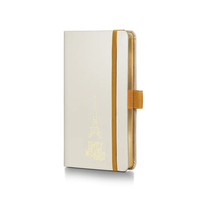 Sheaffer 100 Emily in Paris Champagne Gold Ballpoint Pen with Champagne Gold Trim and Notebook