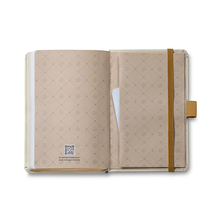 Sheaffer 100 Emily in Paris Champagne Gold Ballpoint Pen with Champagne Gold Trim and Notebook