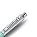 The cap of a slim Sheaffer Sentinel Emily in Paris ballpoint pen in a matte green finish with chrome plated trims and a heart-shape clip emblem. Model E232151