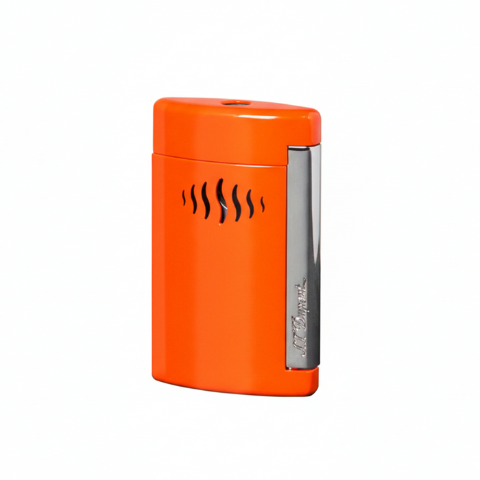 S.T. Dupont MiniJet Lighter-Coral Orange & Chrome