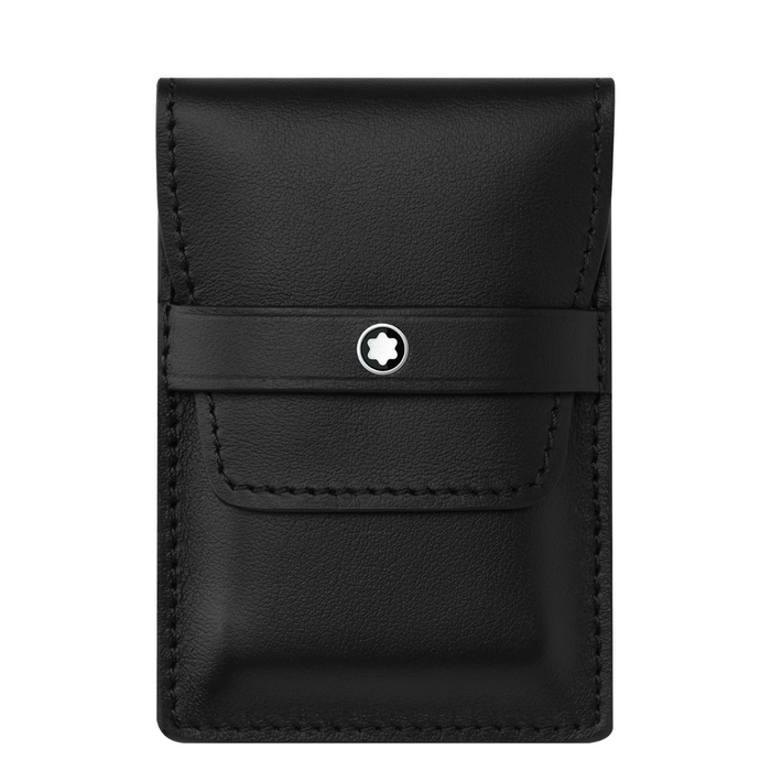 Montblanc Double-Blade Guillotine Cigar Cutter with Leather Pouch