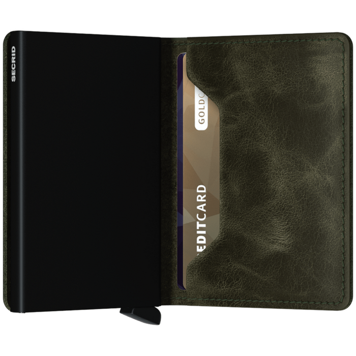 Secrid Slimwallet Vintage Olive-Black