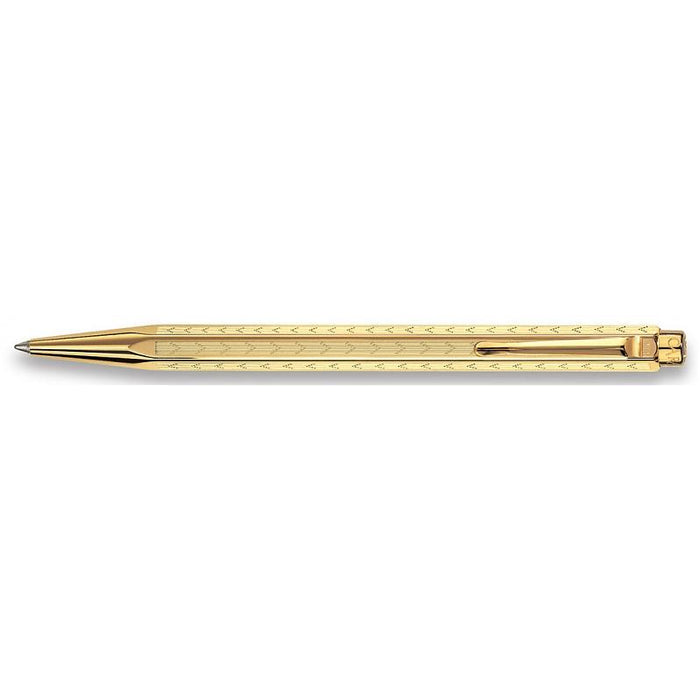 Caran d'Ache Ecridor Chevron Ballpoint Pen Gold