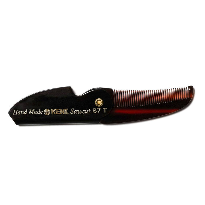 Kent 87T Hand-finished Folding Beard and Moustache Comb