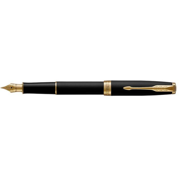 Parker Sonnet Fountain Pen (F) Matte Black w/Chrome Trim