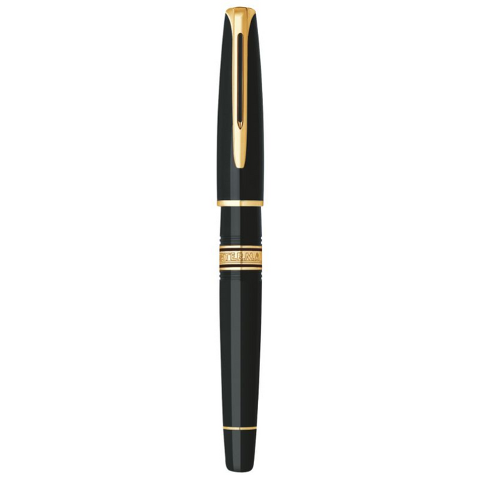 Waterman Charleston Rollerball Pen Black w/Gold Trim