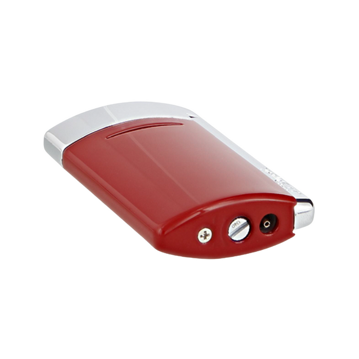 S.T. Dupont Minijet Lighter-Chrome & Burgundy