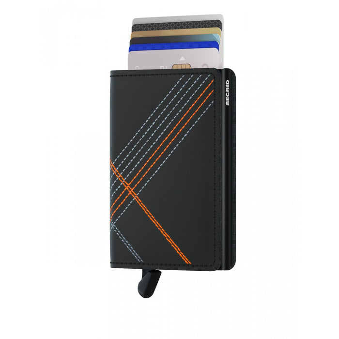 Secrid Slim Wallet Stitch Linea Orange