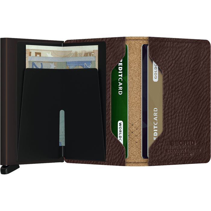 Secrid Slim Wallet Stitch Linea Espresso