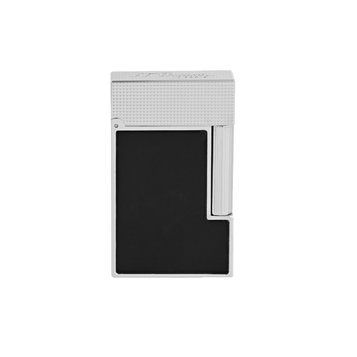 S.T. Dupont Ligne 2 Lighter-Black Lacquer & Palladium Micro Diamond Head