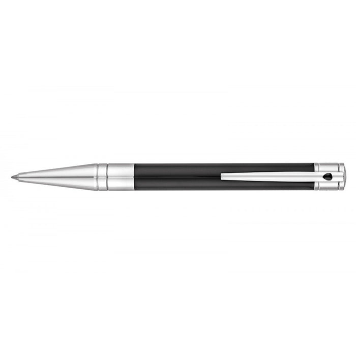S.T. Dupont D-Initial Ballpoint Pen-Black and Chrome