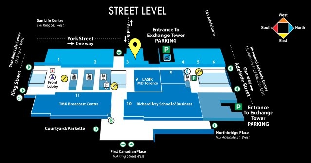 Exchange Tower Ground Floor Map